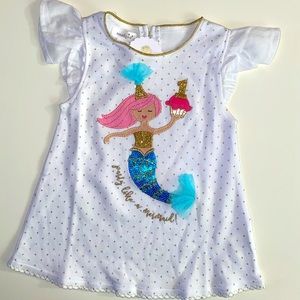 Mud Pie “Party Like a Mermaid” 1st Birthday Tunic
